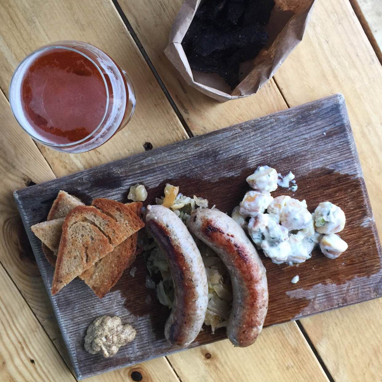 Urban Chestnut Bratwurst Board